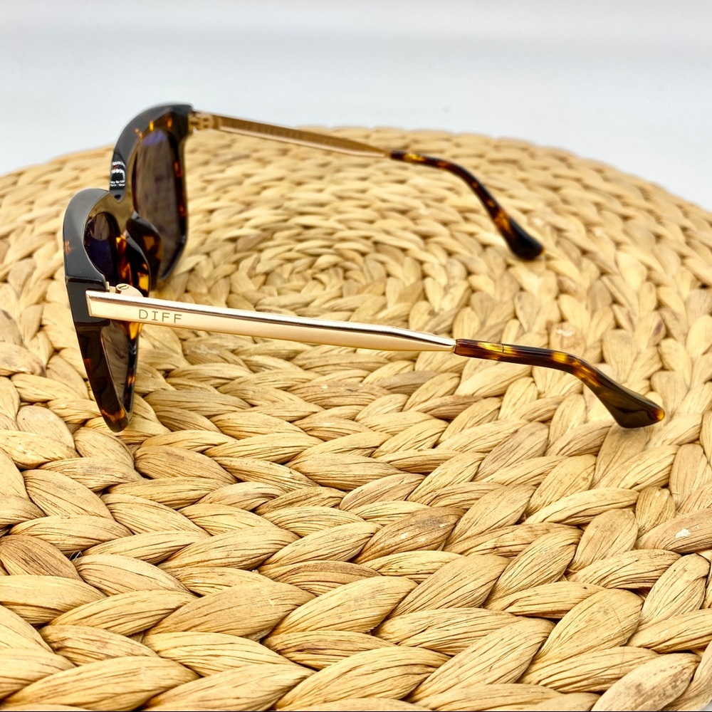 Diff Tortoise Brown Reflective Sunglasses Ladies - image 3